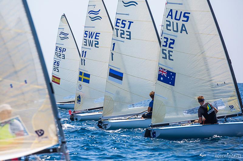 Race 11 start at the Finn Silver Cup in Anzio - photo © Robert Deaves