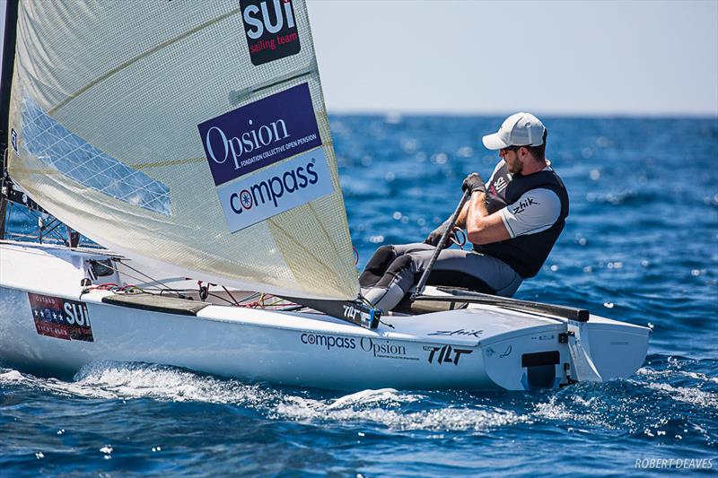 Nils Theuninck at the Finn Silver Cup in Anzio - photo © Robert Deaves