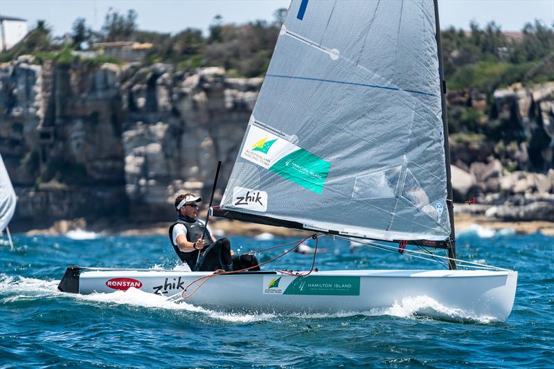 Jake Lilley at Sail Sydney photo copyright Beau Outteridge / Sail Sydney taken at Woollahra Sailing Club and featuring the Finn class