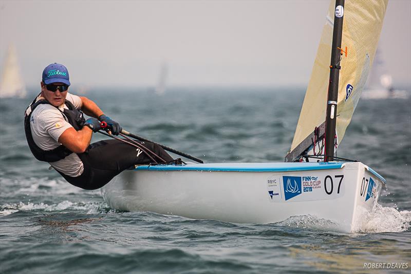 Joan Cardona, ESP photo copyright Robert Deaves taken at  and featuring the Finn class