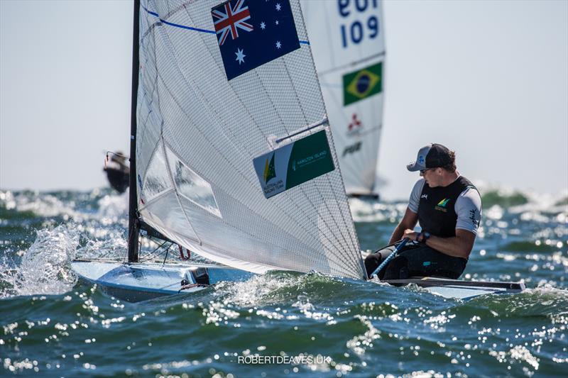 Jake Lilley, AUS - Finn Gold Cup at Porto, Portugal photo copyright Robert Deaves / Finn Class taken at Vilamoura Sailing and featuring the Finn class