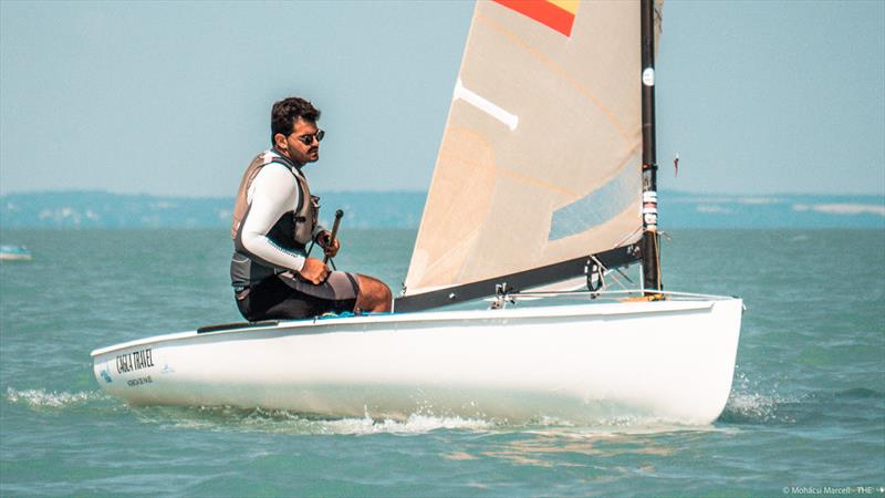 Andres Ivan Lloret Pe´rez, ESP during the U23 Finn World Championship at Lake Balaton, Hungary photo copyright Marcell Mohácsi taken at Tihanyi Hajós Egylet and featuring the Finn class