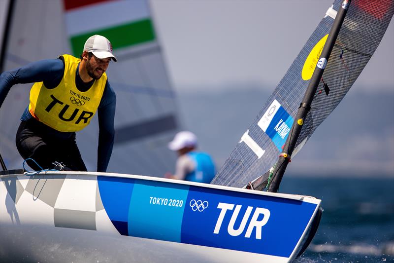 Alican Kaynar (TUR) on Tokyo 2020 Olympic Sailing Competition Day 4 - photo © Sailing Energy / World Sailing