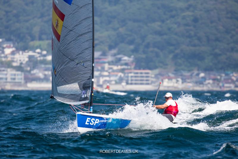 Joan Cardona, ESP - Easily the most consistent so far with all races between second and fifth. Stand out peformance so far from the youngest sailor here at the Tokyo 2020 Olympic Sailing Competition - photo © Robert Deaves / www.robertdeaves.uk