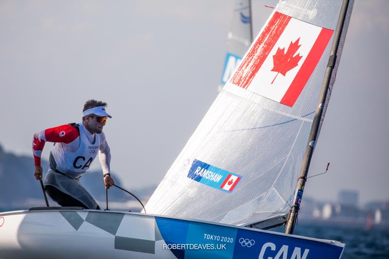 Tom Ramshaw, CAN at the Tokyo 2020 Olympic Sailing Competition day 8 - photo © Robert Deaves / www.robertdeaves.uk