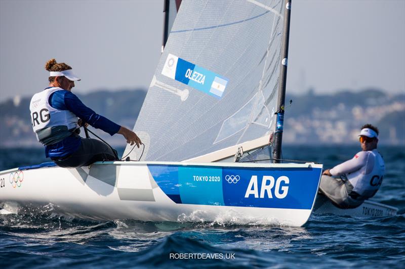 Facundo Olezza, ARG at the Tokyo 2020 Olympic Sailing Competition day 8 - photo © Robert Deaves / www.robertdeaves.uk