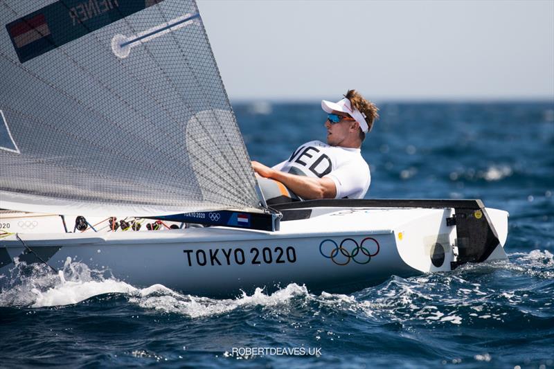 Nicholas Heiner, NED at the Tokyo 2020 Olympic Sailing Competition day 8 - photo © Robert Deaves / www.robertdeaves.uk