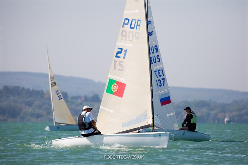 Filipe Silva on day 2 at the 2021 Finn European Masters - photo © Robert Deaves / www.robertdeaves.uk