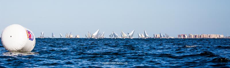 Practice Race at the Finn World Masters on Mar Menor photo copyright Robert Deaves / www.robertdeaves.uk taken at  and featuring the Finn class