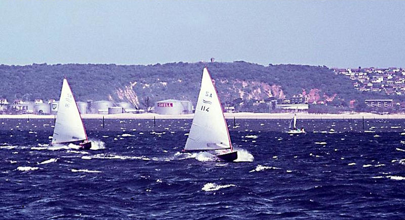 The early days of Finn sailing in Durban Bay photo copyright IFA taken at  and featuring the Finn class
