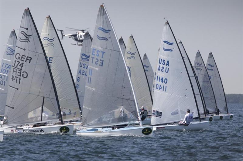 Light winds on Rolex Miami OCR day four photo copyright Daniel Forster / Rolex taken at  and featuring the Finn class