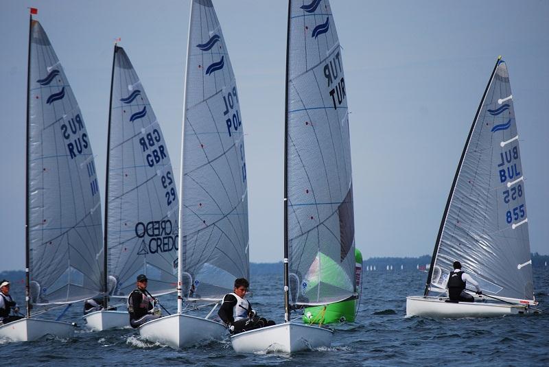 Finn Silver Cup day 3 photo copyright Corinne Mckenzie taken at Cercle de la Voile de Bordeaux and featuring the Finn class