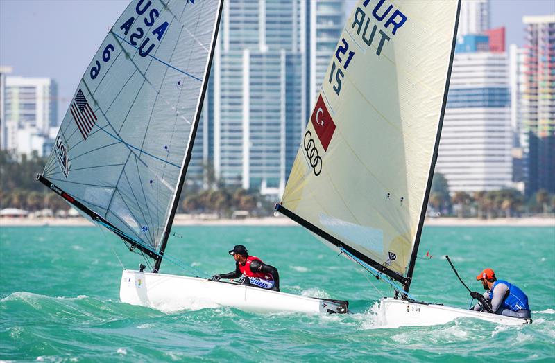 2018 World Cup Series, Miami photo copyright Richard Langdon / Sailing Energy taken at  and featuring the Finn class