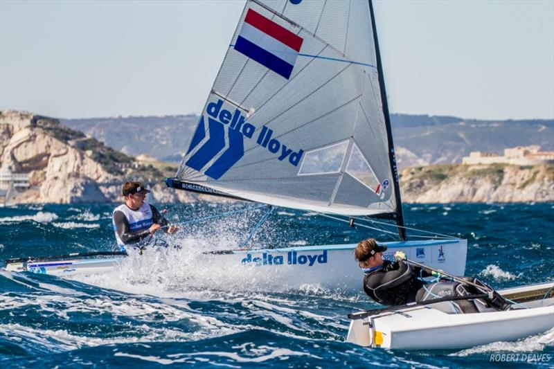 Nick Heiner in Marseille, 2017 photo copyright Robert Deaves taken at  and featuring the Finn class