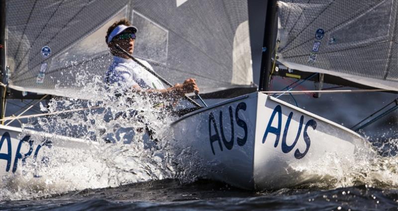 Jake Lilley in action at the Rio Olympics photo copyright Sailing Energy taken at  and featuring the Finn class