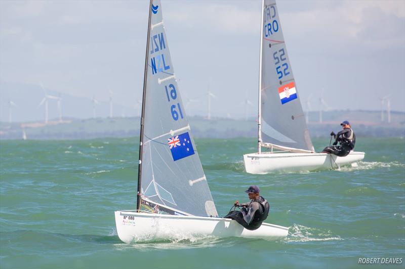 Andy Maloney (NZL) Finn Europeans, Cadiz, Spain, Day 5, March 16, 2018 - photo © Robert Deaves / Finn Class