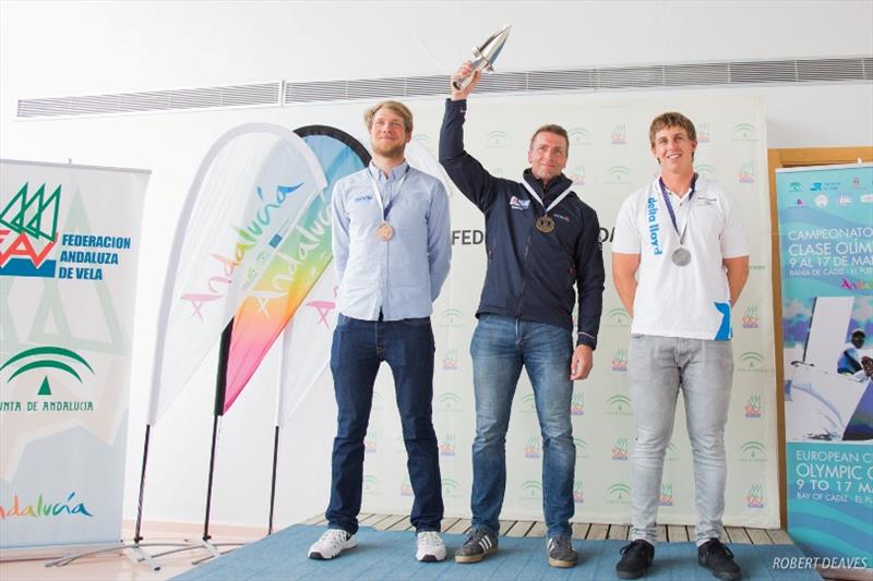 Max Salminen, Ed Wright and Nicholas Heiner photo copyright Robert Deaves taken at  and featuring the Finn class