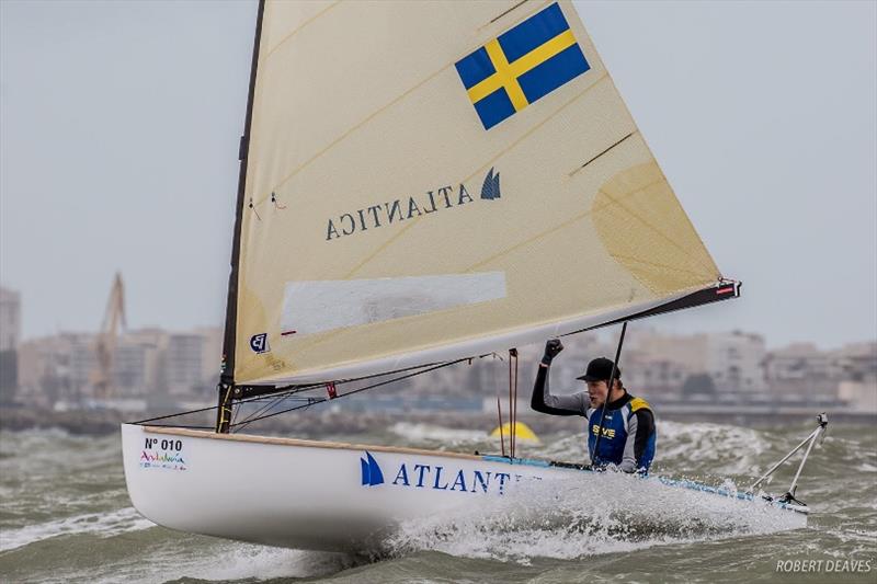 Max Salminen photo copyright Robert Deaves taken at  and featuring the Finn class