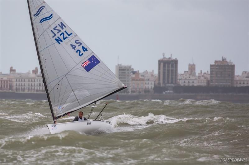 Finn Europeans in Cádiz photo copyright Robert Deaves taken at  and featuring the Finn class