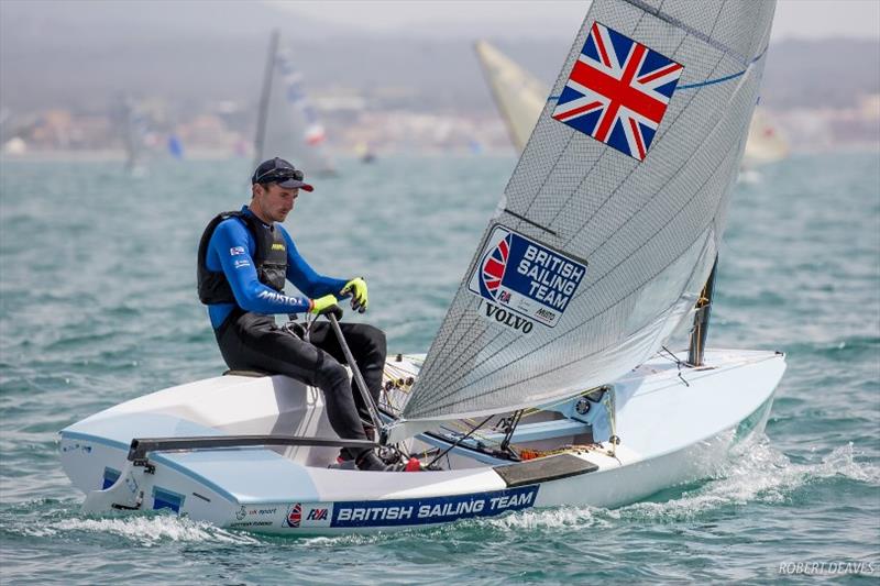 Giles Scott (Finn) in action at the Princess Sofia Trophy photo copyright Robert Deaves taken at  and featuring the Finn class