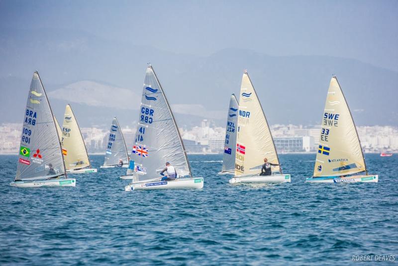 Light winds in the Medal Race – Trofeo Princesa Sofía Iberostar photo copyright Robert Deaves taken at  and featuring the Finn class