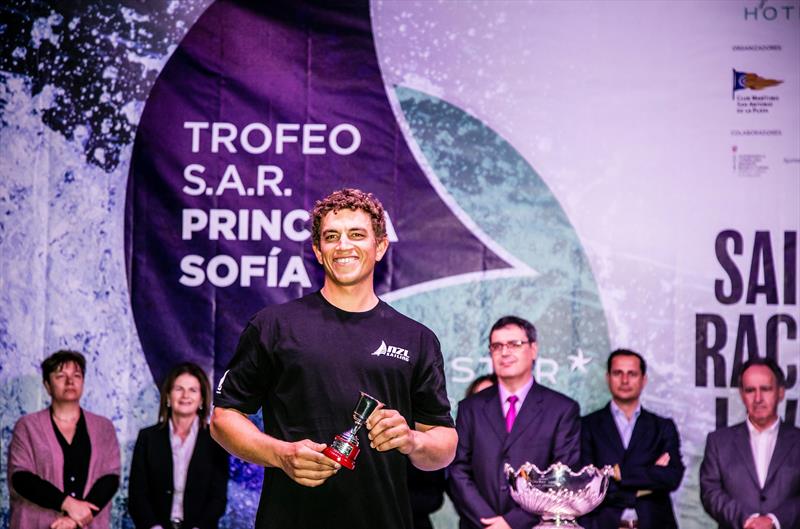 Andy Maloney (Finn) - Medal ceremony - 49th Trofeo Princesa Sofia Iberostar, April 7, 2018 photo copyright Jesus Renedo / Sailing Energy / Trofeo Princesa Sofia IBEROSTAR taken at  and featuring the Finn class