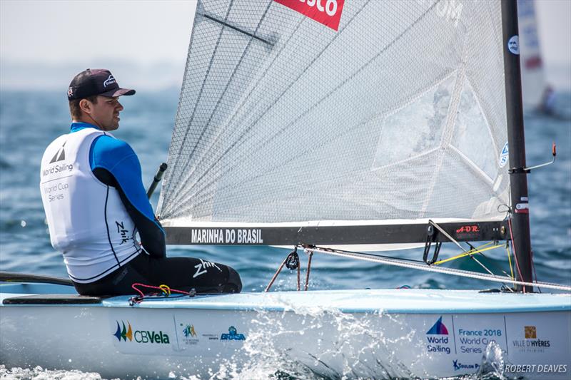 Jorge Zarif - 2018 World Cup Series - Hyères photo copyright Robert Deaves taken at COYCH Hyeres and featuring the Finn class