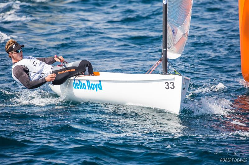 Nicholas Heiner - 2018 World Cup Series Hyères Day 2 photo copyright Robert Deaves taken at  and featuring the Finn class