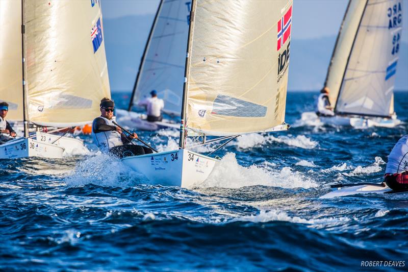 Anders Pedersen - 2018 World Cup Series Hyères Day 3 photo copyright Robert Deaves taken at  and featuring the Finn class