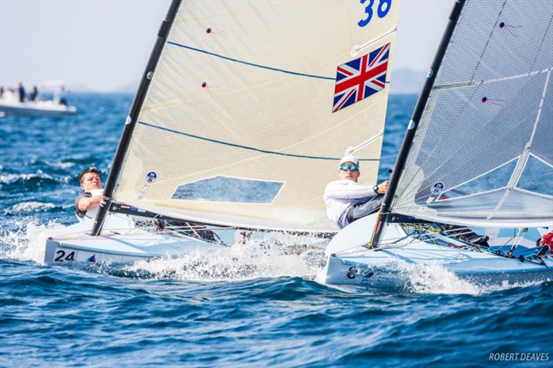 Callum Dixon and Josip Olujic – World Cup Series Hyères photo copyright Robert Deaves taken at  and featuring the Finn class