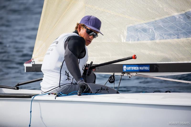 Andy Maloney – World Cup Series Hyères Day 5 photo copyright Robert Deaves taken at  and featuring the Finn class