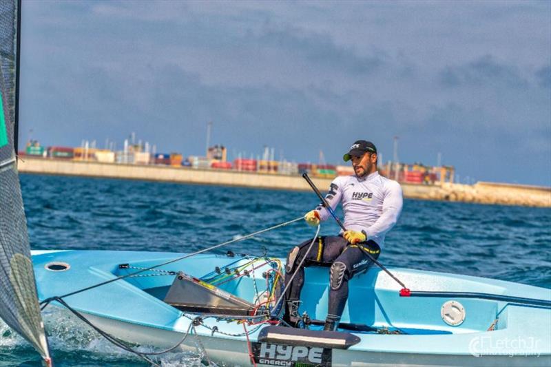 Ahmad Ahmadi is aiming to being the first Iranian sailor at the Olympics photo copyright Fletcher Jr Photography taken at  and featuring the Finn class