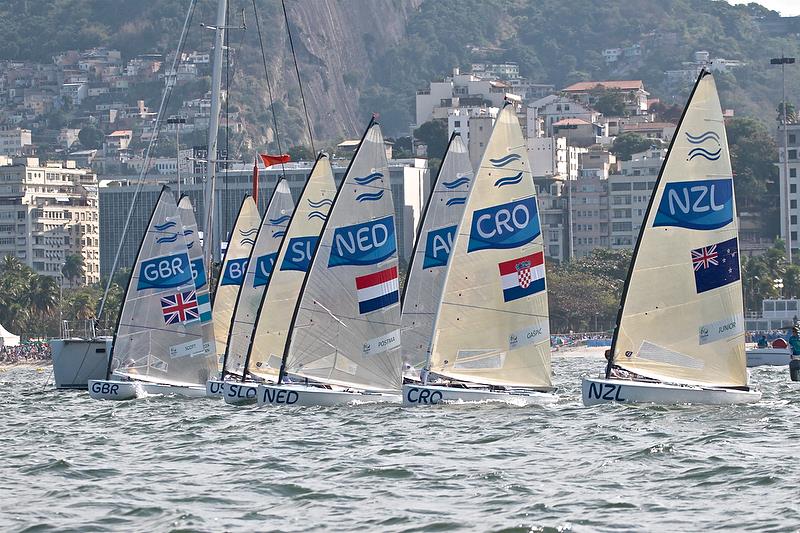 Is the the second to last time that we will see a Medal race in the Finn class? photo copyright Richard Gladwell taken at  and featuring the Finn class