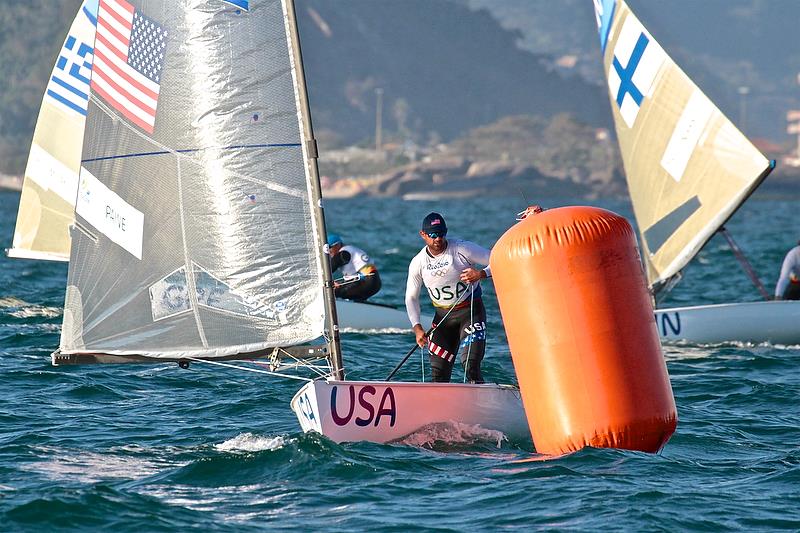 Caleb Paine (USA) Finn class - 2016 Olympic Regatta, Rio de Janeiro photo copyright Richard Gladwell taken at  and featuring the Finn class