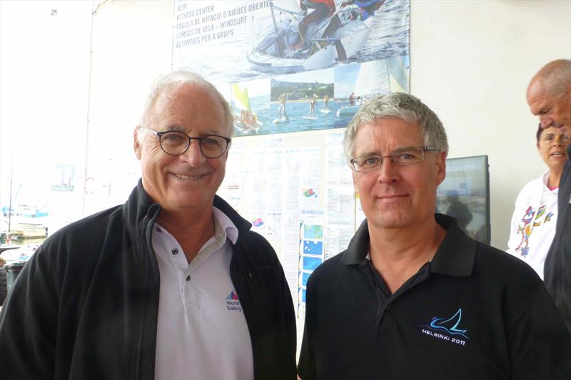 Pat Healy and Robert Deaves - 2018 Finn Masters World Championship - El Balis, Spain photo copyright Gus Miller taken at Club Nautico El Balis and featuring the Finn class