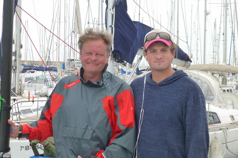 John and Facundo  - 2018 Finn Masters World Championship - El Balis, Spain photo copyright Gus Miller taken at Club Nautico El Balis and featuring the Finn class