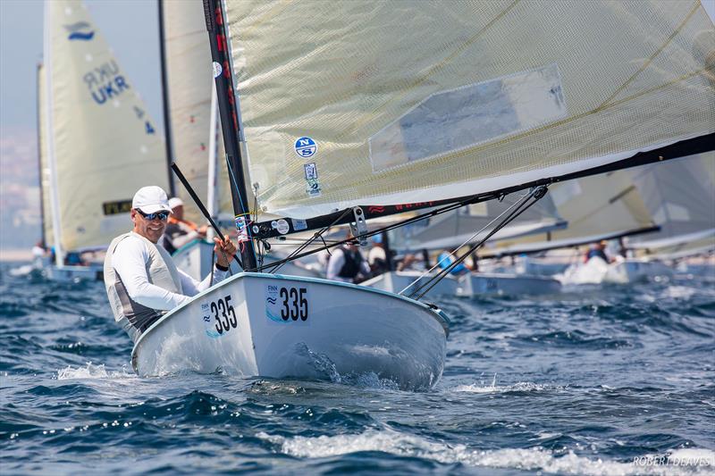 2018 Finn Masters Worlds - Day 3, El Balis, Spain photo copyright Robert Deaves / Finn Class taken at Club Nautico El Balis and featuring the Finn class