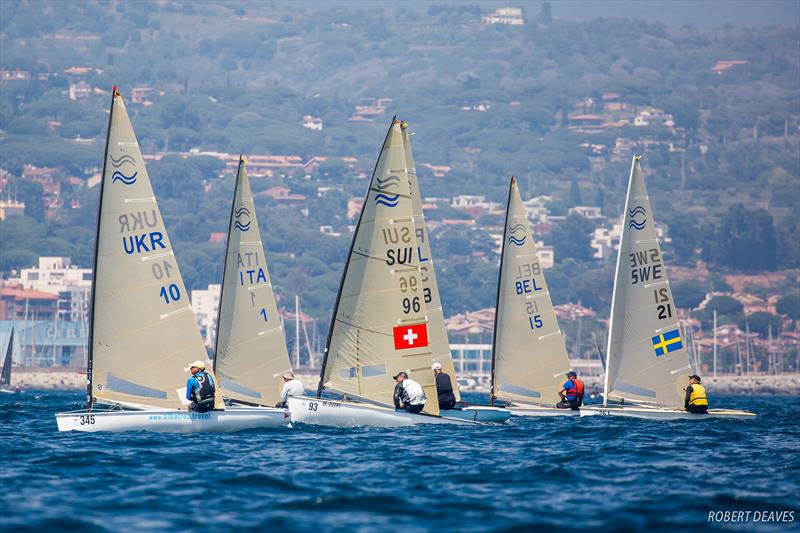 2018 Finn Masters Worlds - Day 3, El Balis, Spain photo copyright Robert Deaves / Finn Class taken at Club Nautico El Balis and featuring the Finn class