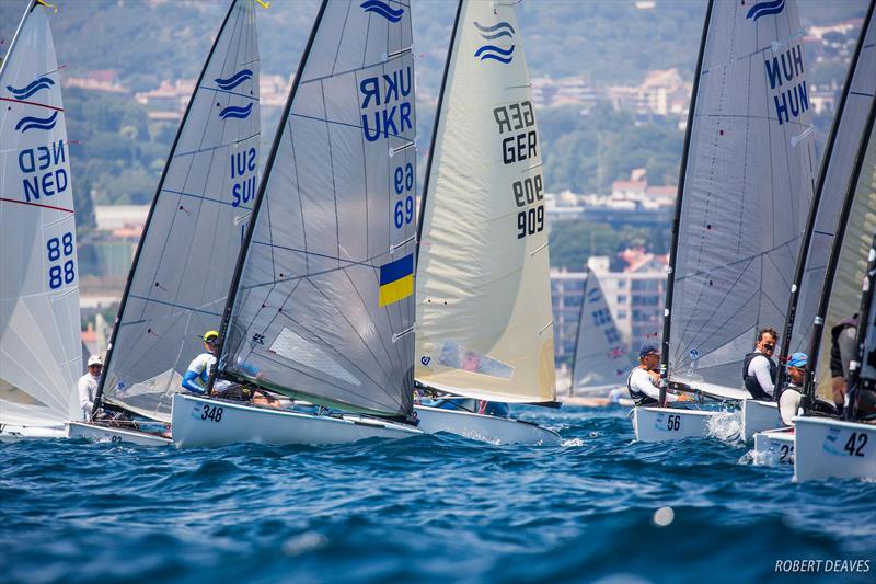 2018 Finn Masters Worlds - Day 3, El Balis, Spain photo copyright Robert Deaves / Finn Class taken at Club Nautico El Balis and featuring the Finn class