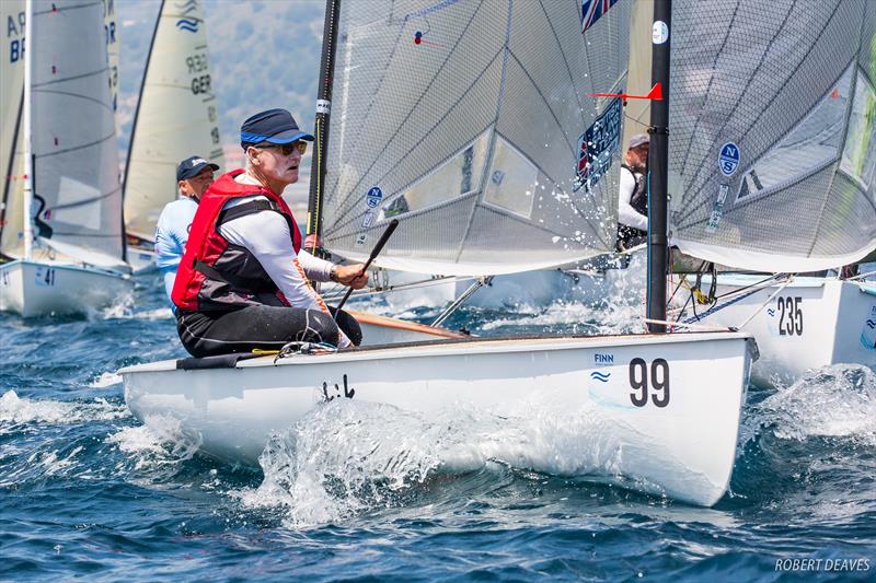 2018 Finn Masters Worlds - Day 3, El Balis, Spain photo copyright Robert Deaves / Finn Class taken at Club Nautico El Balis and featuring the Finn class