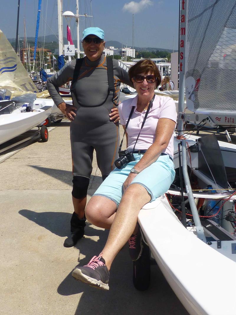 Even a discussion about women's emerging opportunities - 2018 Finn Masters Worlds, El Balis, May 2018 photo copyright Gus Miller taken at Club Nautico El Balis and featuring the Finn class