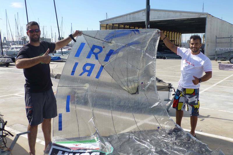 Iranian Finn Sailor - Final Day Finn World Masters, El Balis - May 2018 photo copyright Gus Miller taken at Club Nautico El Balis and featuring the Finn class