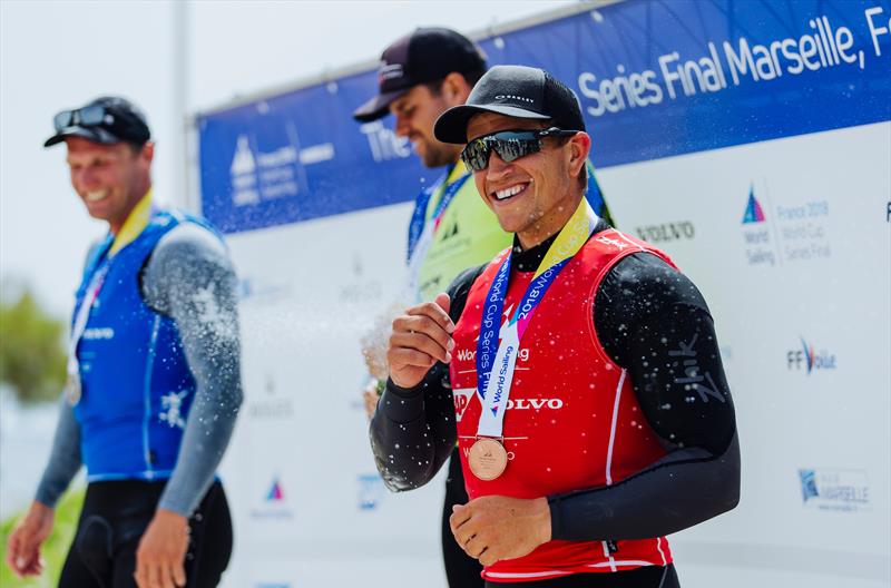 Andy Maloney (NZL) - Finn class - Sailing World Cup - Final - Marseille - June 2018 photo copyright Pedro Martinez / Sailing Energy taken at  and featuring the Finn class