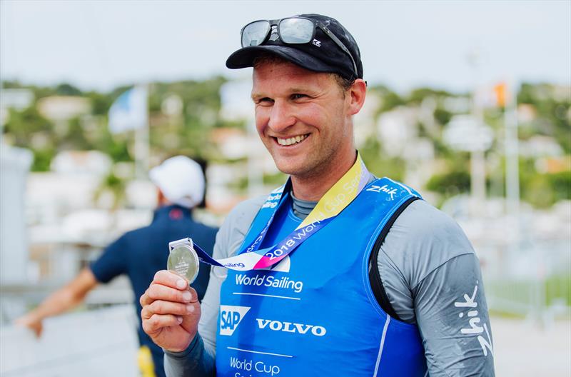 Josh Junior (NZL) - Finn class - Sailing World Cup - Final - Marseille - June 2018 photo copyright Pedro Martinez / Sailing Energy taken at  and featuring the Finn class