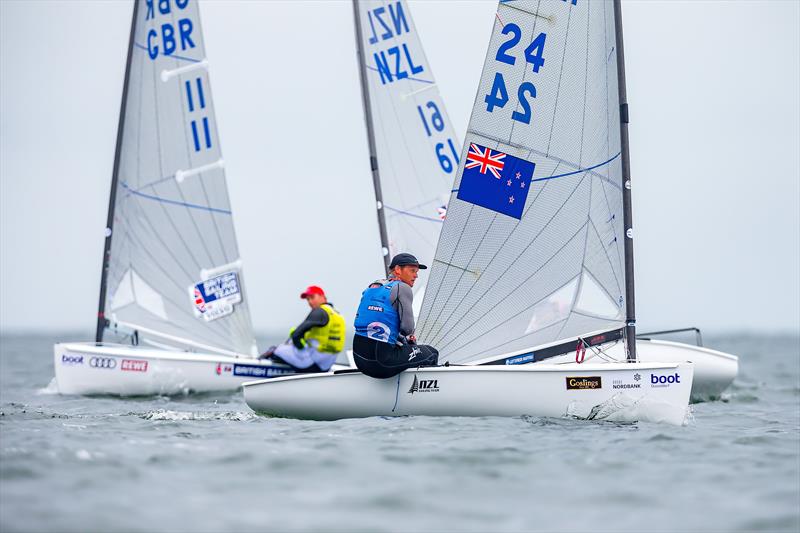 Josh Junior - Gold medalist - Finn class - Kiel Week 2018 photo copyright Sascha Klahn taken at Kieler Yacht Club and featuring the Finn class