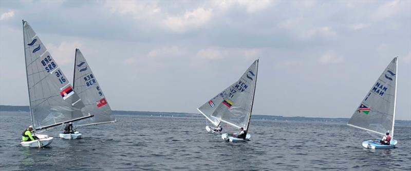 Where else would you see athletes from Serbia, Bermuda, Cuba, Venezuela and Namibia training together for a world championship? Just part of the group of Emerging Nations Programme Finn sailors who will take part in the Hempel Sailing World Championships - photo © Paul Hobson