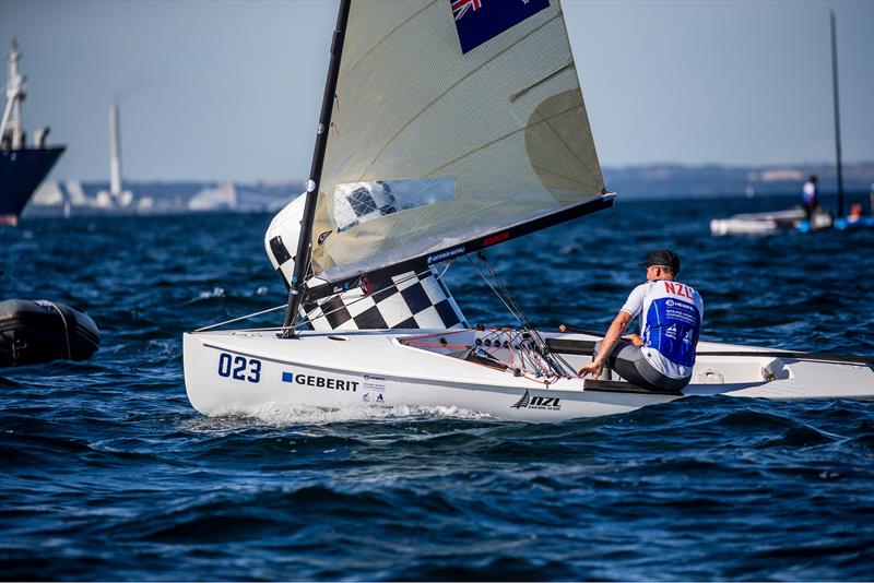 Josh Junior (NZL) - Finn - Day 1 - Hempel Sailing World Championships, Aarhus, Denmark photo copyright Sailing Energy / World Sailing taken at Sailing Aarhus and featuring the Finn class