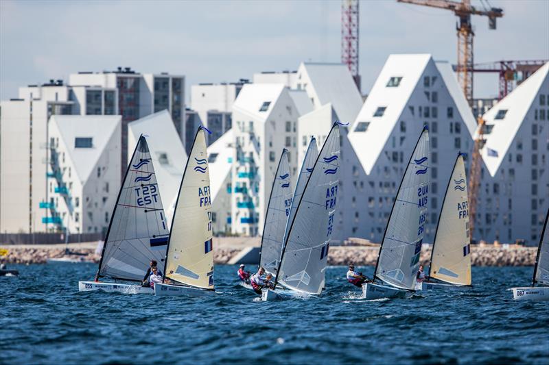 Hempel Sailing World Championships Aarhus 2018 day 2 photo copyright Sailing Energy / World Sailing taken at Sailing Aarhus and featuring the Finn class