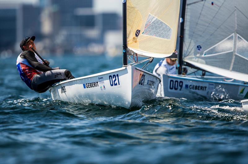 Andy Maloney (NZL)- Finn - Hempel Sailing World Championships - Day 2 photo copyright Sailing Energy / World Sailing taken at Sailing Aarhus and featuring the Finn class