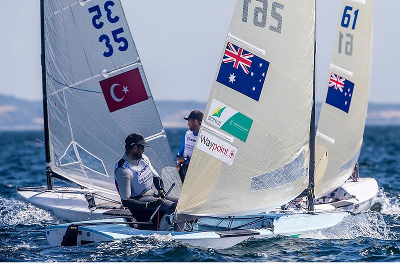 Oliver Tweedle (AUS) - Finn - Hempel Sailing World Championships - Aarhus, Denmark - August 2018 photo copyright Sailing Energy / World Sailing taken at  and featuring the Finn class
